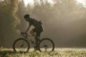 a man cycling outdoors